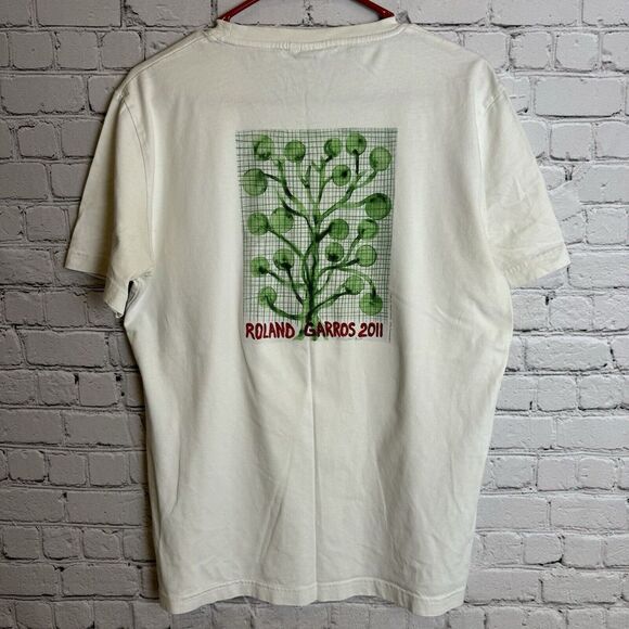 Roland Other - Roland Garros Paris Tennis 2011 Graphic Art Short Sleeve Shirt Size Large